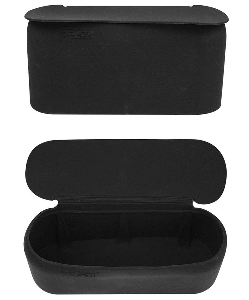 JAVOedge (2 Pack Black Small Car Trash Can with Lid, Flexible Material, Fits in Most Side Doors - Image 2